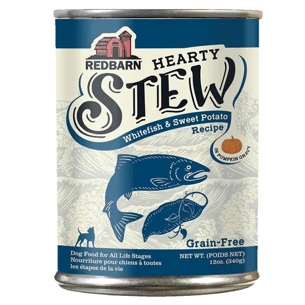 Redbarn Pet Products Hearty Stew All Life Stages Whitefish & Sweet Potato Wet Dog Food 12ea/12 oz Redbarn