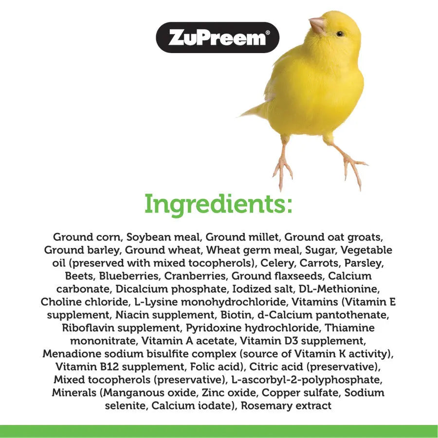 ZuPreem Natural Pelleted Bird Food for Parakeets 1ea/2.25 lb ZuPreem