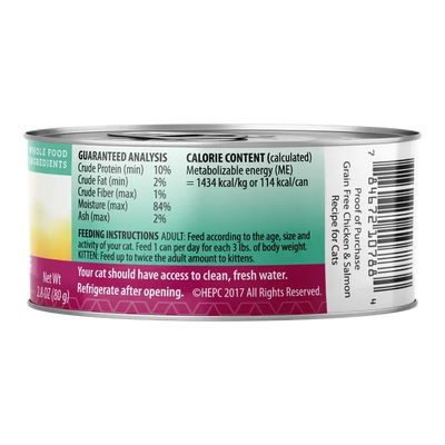 Health Extension Grain-Free Chicken & Salmon Recipe Canned Cat Food 24 / 2.8 oz Health Extension