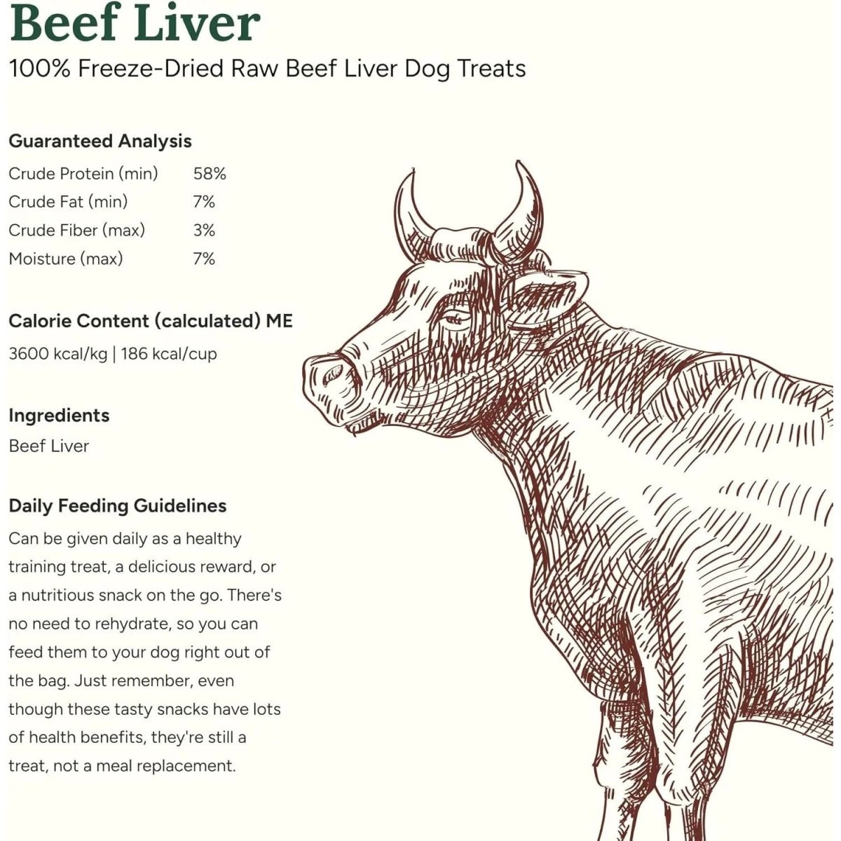 360 Pet Nutrition Beef Liver Grain - Free Raw Freeze - Dried Dog Treats 4oz - Talis Us