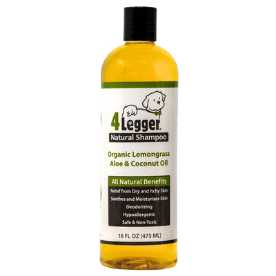 4 - Legger Lemongrass and Aloe Organic Hypoallergenic Dog Shampoo 16 oz - Talis Us