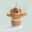 Nocciola Fuzzwoof Singing and Dancing Birthday Cake Dog Toy Nocciola