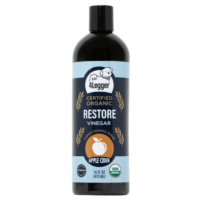 4-Legger Certified Organic Apple Cider Vinegar Dog Rinse for Healthy Coats and Skin Care