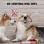 Two Corgis indoors, one holding a cigar-shaped plush from Nocciola Durable Giggle Toys for Puppies & Small to Medium Dogs by Nocciola—no stuffing and reinforced Oxford fabric make them perfect for playful pups and dogs. More toys nearby.