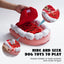 The Nocciola Teeth Extraction Dog Toy by Nocciola is a mouth-shaped plush with white teeth and a red tongue, offering mental stimulation as you lift the tongue to hide treats in tooth sockets for fun hide-and-seek play.