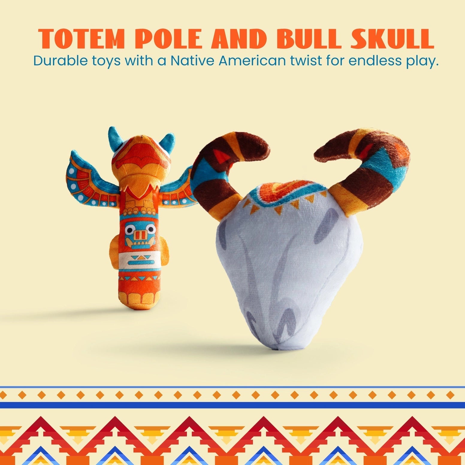 Nocciola Native Adventure 6-in-1 Squeaky Dog Toy Set Nootie