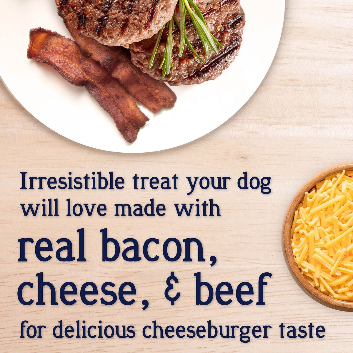 Stewart PuffPops Cheeseburger Recipe Freeze-Dried Dog Treats - Talis Us