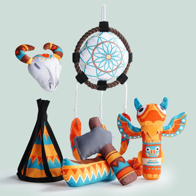 Nocciola Native Adventure 6-in-1 Squeaky Dog Toy Set Nootie