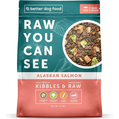 A Better Treat Raw You Can See Salmon Dog Freeze-Dried Food 4lb A Better Treat