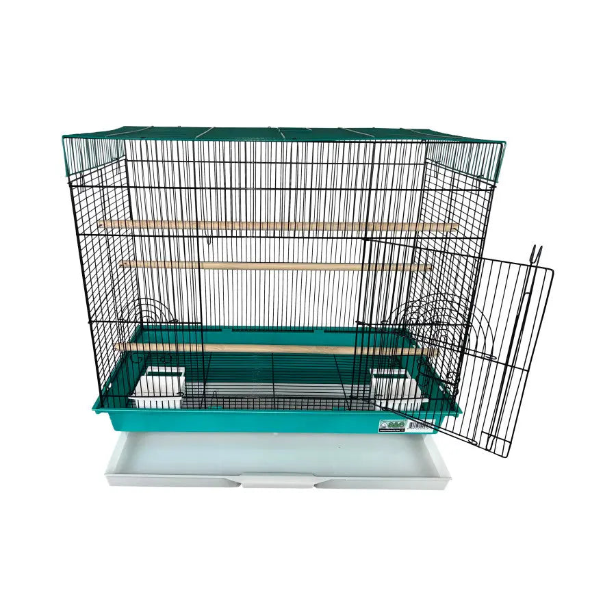 A & E Cages Happy Beaks 2-Tone Flat Top Bird Cage 26In X 14In X 23 in, 2 pk A&E Cage Company