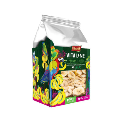 A & E Cages Vitapol Vita Line Banana Chips for Parrots & Exotic Birds A&E Cage Company