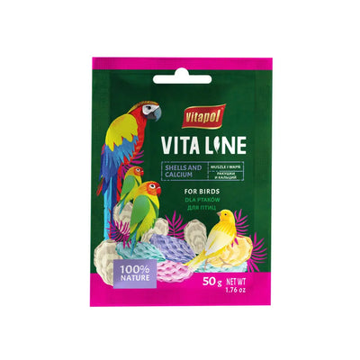 A & E Cages Vitapol Vita Line Shells & Calcium Bird Supplement 50 g A&E Cage Company
