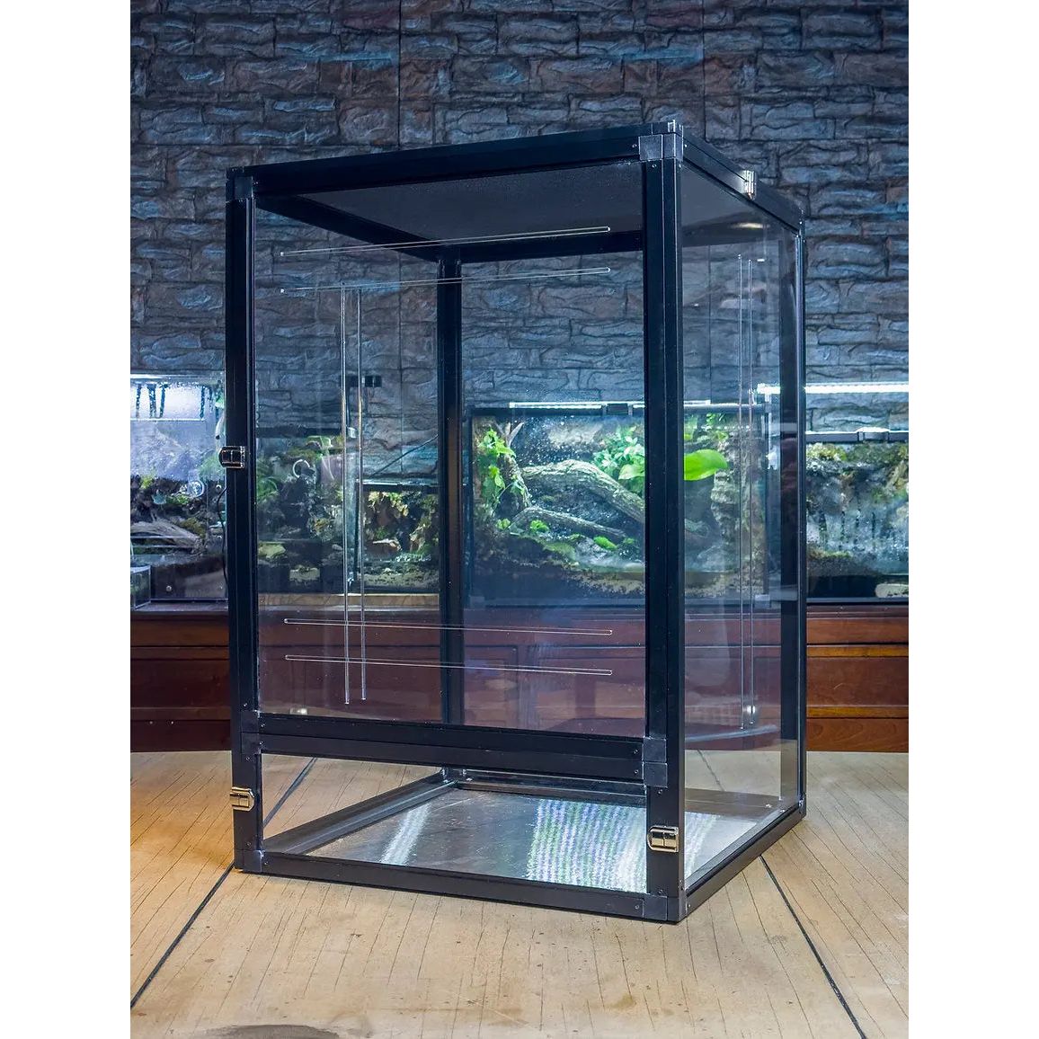 Acrylic Reptile Terrarium Front-Opening Enclosure for Reptiles, Chameleons, Spiders, Lizards, Frogs XXXLarge HerpCult