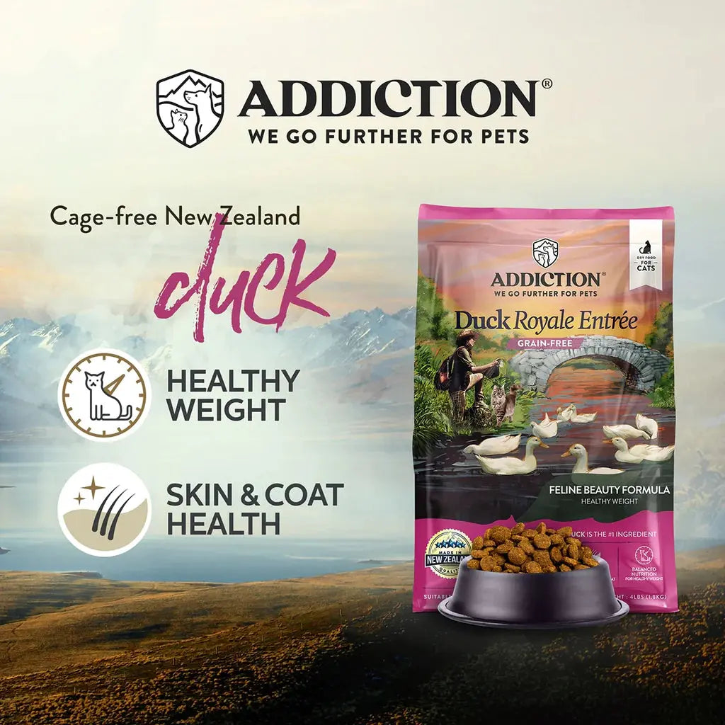 Addiction Grain-Free Duck Royale Dry Cat Food 4lb Addiction