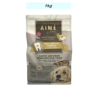 Aime Kitchen Oral Health Air Dried Turkey & Salmon Recipe Dog Food 2.2lb Aime Kitchen