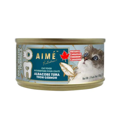 Aime Kitchen Oral Health Minced Albacore Tuna Wet Cat Food  24/3.5oz Aime Kitchen