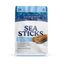 A bag of Angels Eyes Sea Sticks Multi-Benefit Dog Treats features images of treat sticks, promoting brown seaweed for digestive health plus added vitamins, metabolic and prebiotic support.