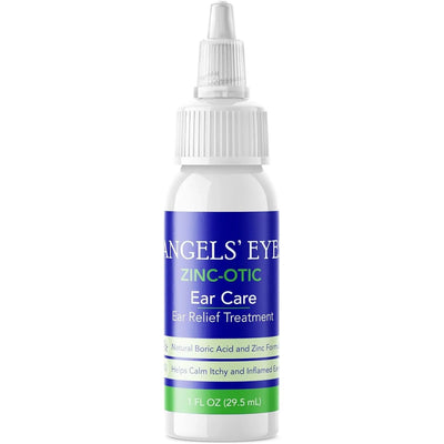 Angels Eyes Zinc-Otic Ear Relief Treatment for Dogs & Cats (1 oz) by Angels Eyes features a natural boric acid and zinc formula to soothe itchy, inflamed ears and support relief from Otitis Externa.
