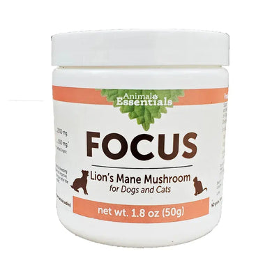 Animal Essentials Focus Lions Mane Cat & Dog Vitamin Supplement 80g Animal Essentials®