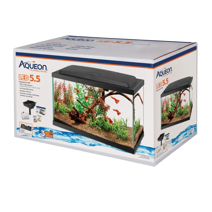 Aqueon Aquarium Starter Kit with LED Lighting 5.5gal Aqueon