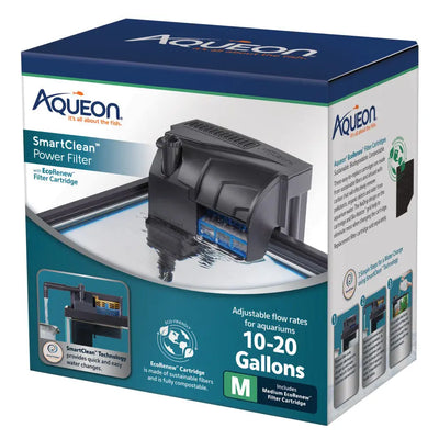 Aqueon SmartClean™ Power Filter with EcoRenew™ Filter Cartridge 10-20 gal Aqueon