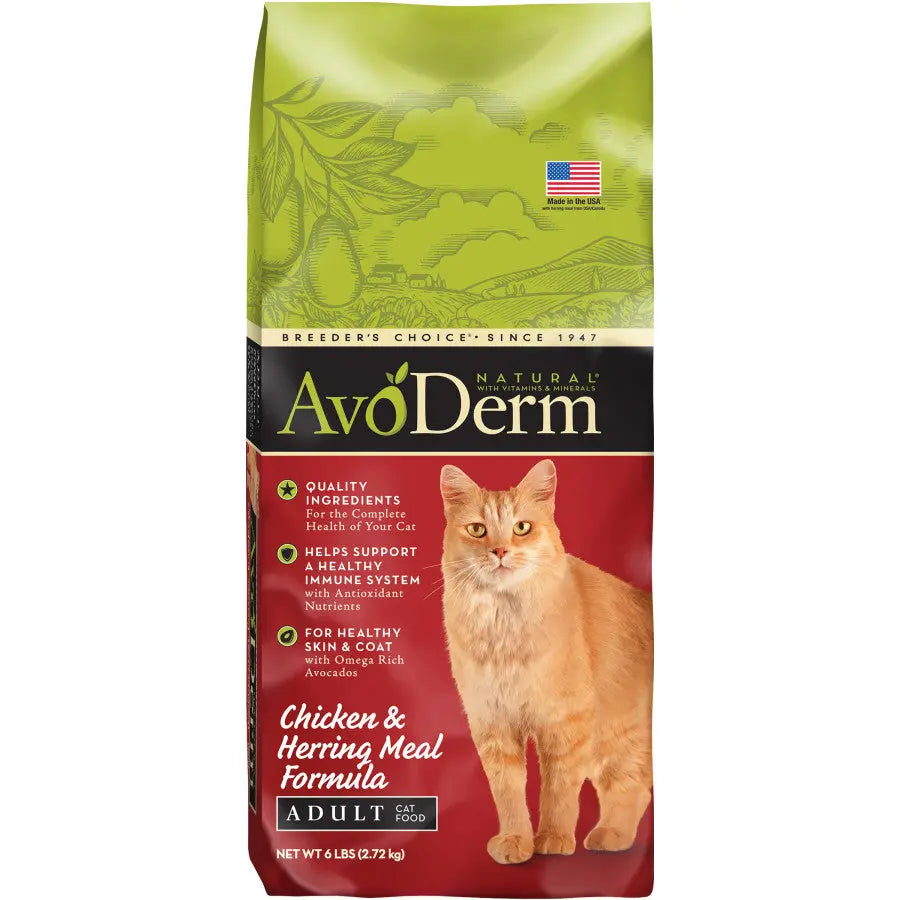 AvoDerm Natural Adult Chicken & Herring Meal Dry Cat Food AvoDerm CPD