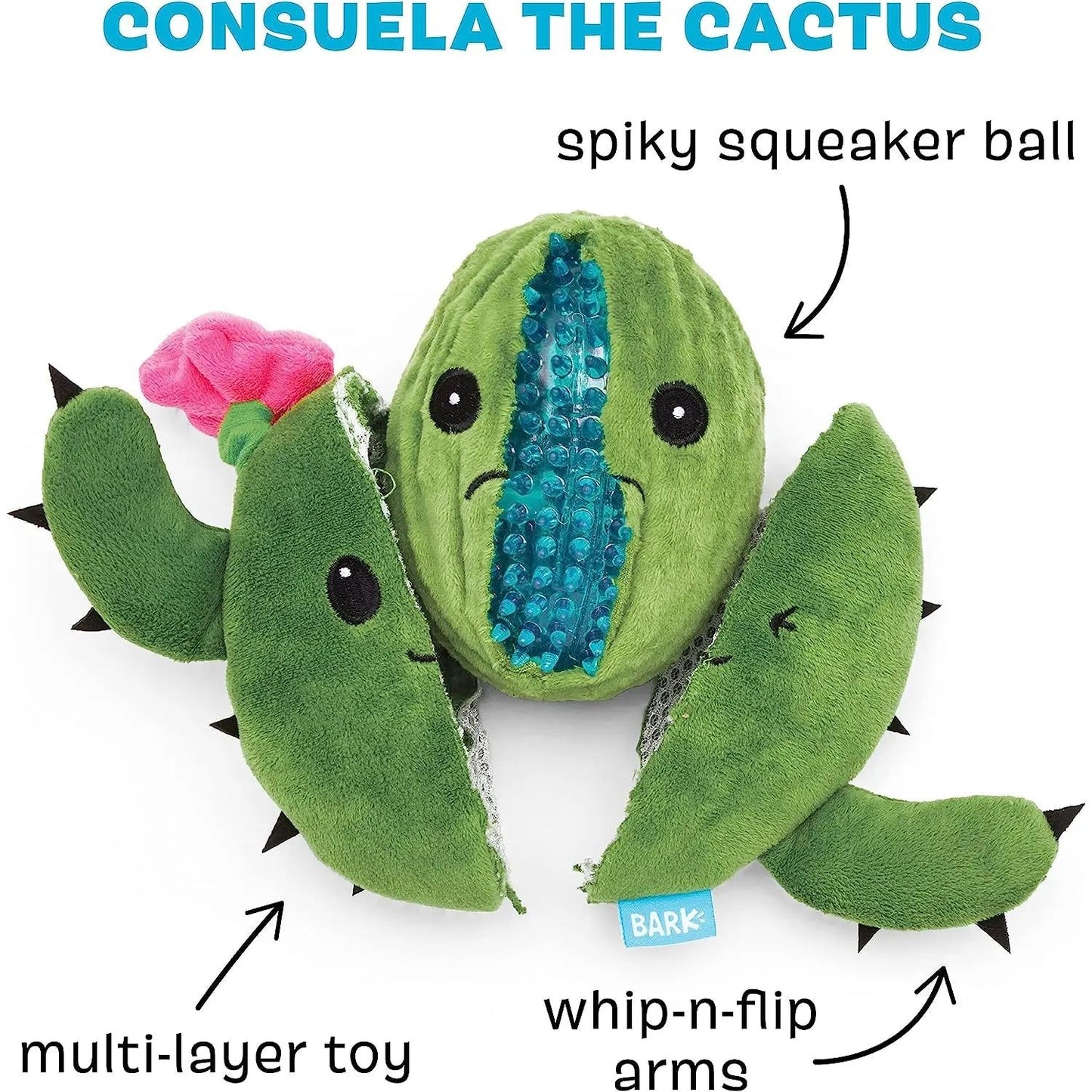 BARK Consuela the Cactus Dog Toy BARK