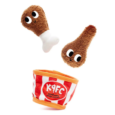 BARK Kenpuppy Fried Chicken Plush Dog Toys BARK