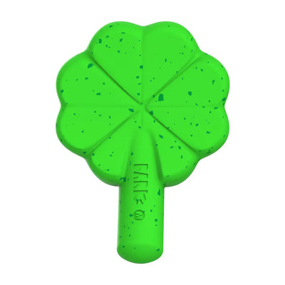 BARK Super Chewer Fur Leaf Clover St. Patrick's Day Dog Toy BARK