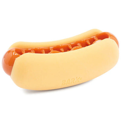 BARK Super Chewer Treat Meat Hot Dog Dog Chew Toy BARK