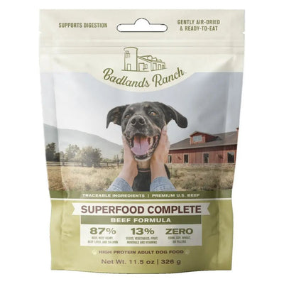 Badlands Ranch Superfood Complete Grain-Free Beef Air-Dried Dog Food Badlands Ranch