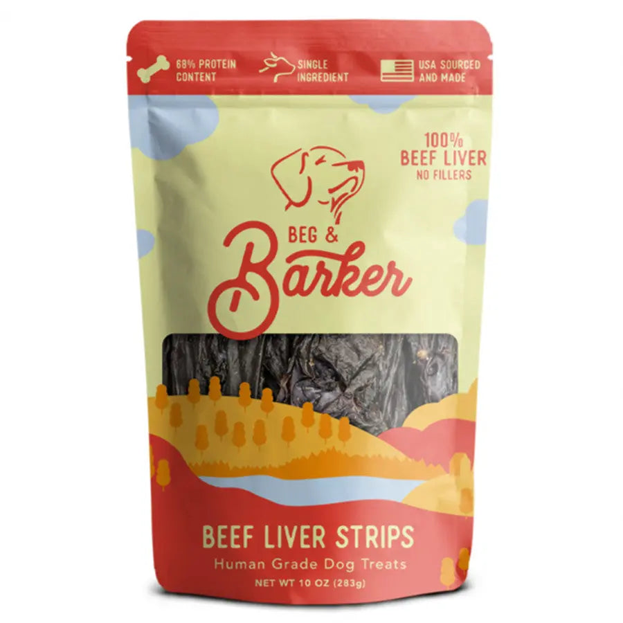 Beg & Barker Beef Liver Strip Dog Treats Beg & Barker