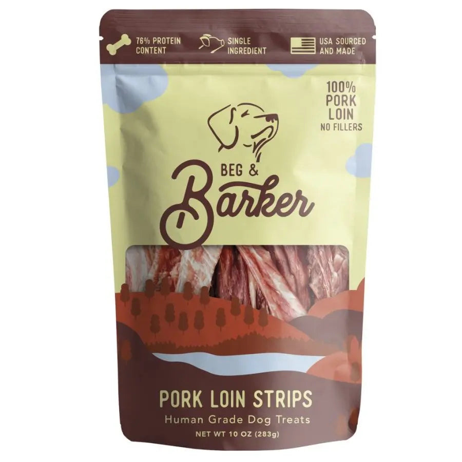 Beg & Barker Pork Loin Strip Dog Treats Beg & Barker