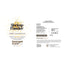 Front and back of Bonapet Treat’s “Bonapet Shrimp Powder: All-Natural Omega-3 Boost for Pets 2oz.” Front features “Simply Dehydrated,” gold shrimp graphic, and details; back lists ingredients, omega-3 benefits, nutrition facts, feeding guide, and expiry date.