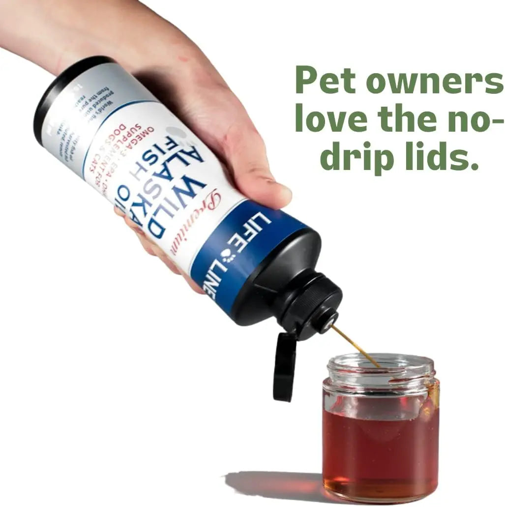 Life Line Pet Nutrition Wild Anchovy/Borage Premium Fish Oil Supplement for Dogs and Cat Life Line Pet Nutrition