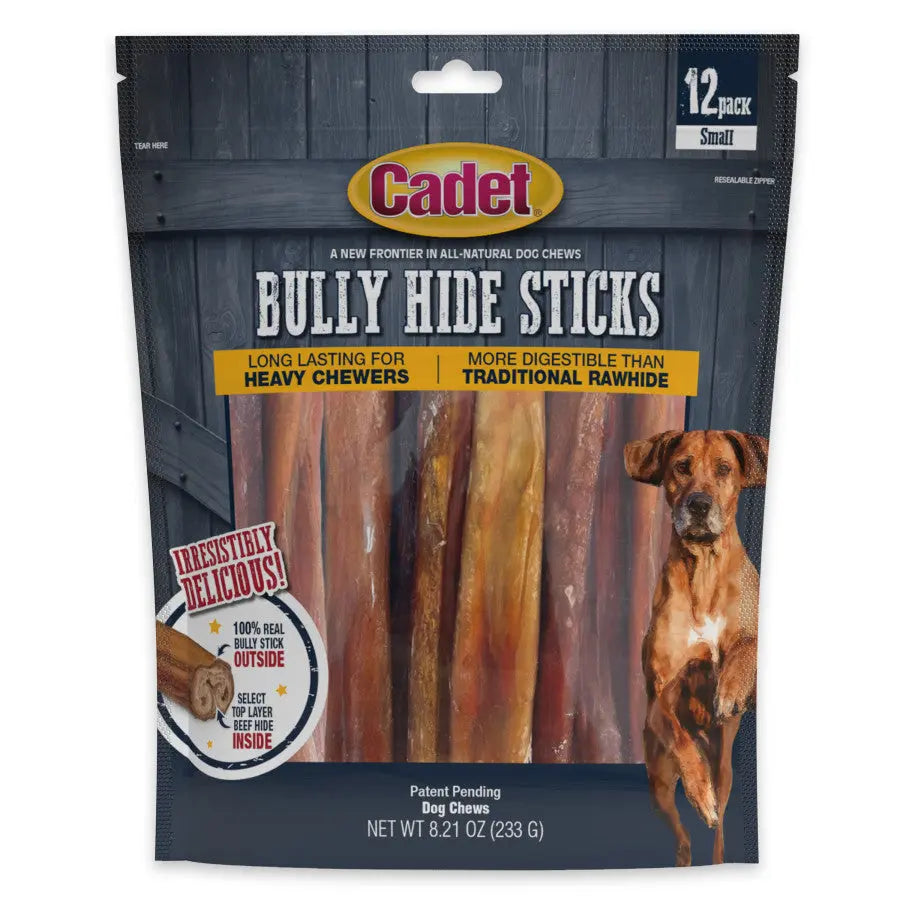 Cadet Bully Hide Sticks All-Natural Dog Chews Cadet