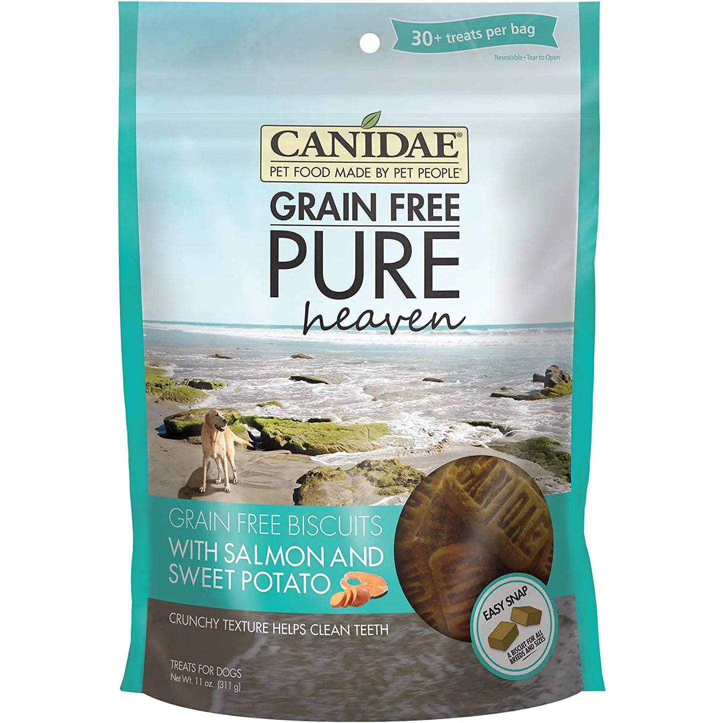Canidae PURE Heaven Salmon Grain-Free Dog Treat Biscuits 11 oz CANIDAE