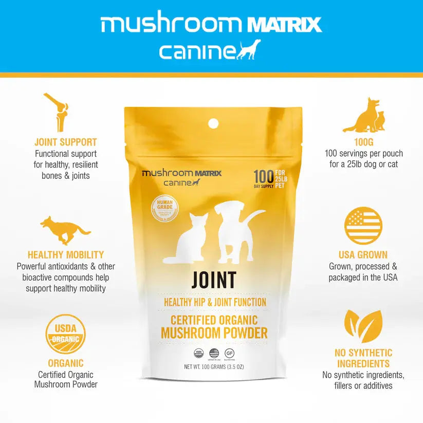 Canine Matrix Joint Dog Supplement 200g Mushroom Matrix