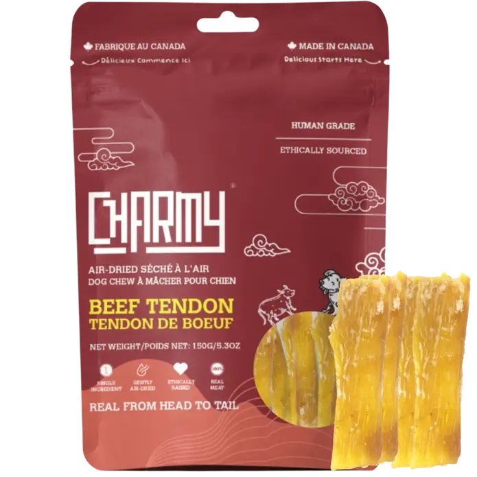 Charmy Pet Beef Tendon Dog Treats 5.6 oz Charmy Pet