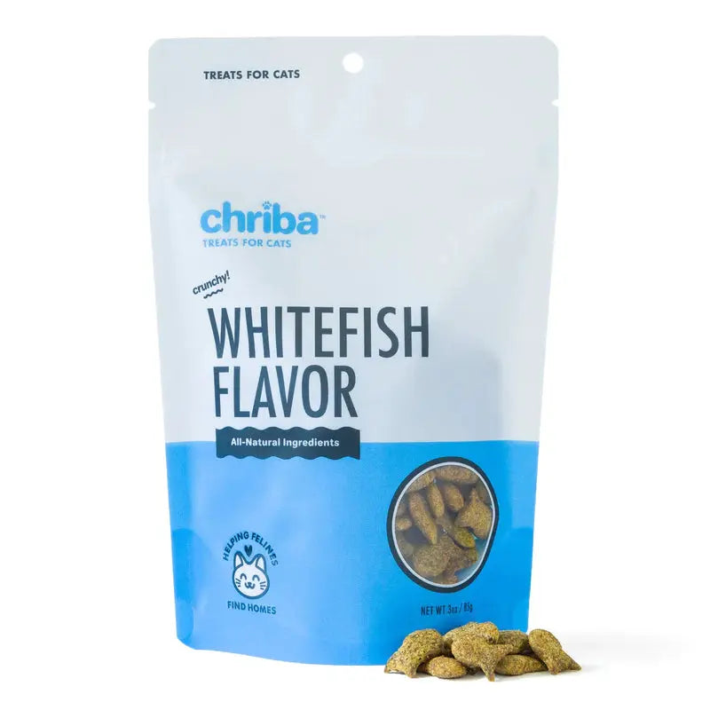 Chriba Whitefish Crunchy Cat Treats 3oz Chriba