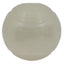 A round, white Chuckit!® Max Glow Ball Dog Toy made from durable rubber with a textured surface and embossed Chuckit! logo, shown on a plain white background.