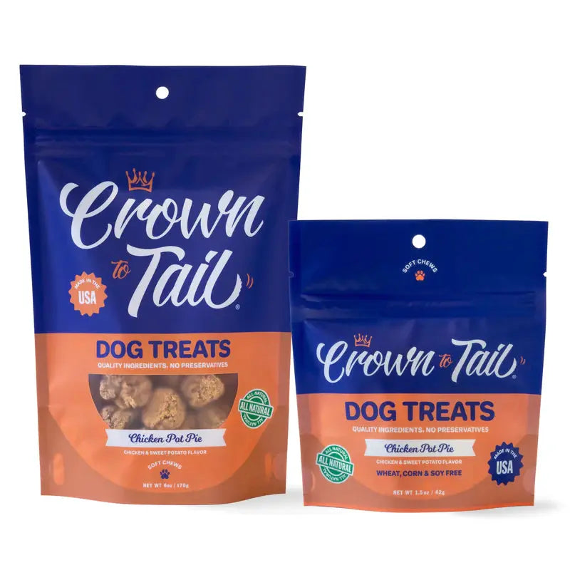 Crown to Tail Chicken Pot Pie Soft Chew Dog Treats Crown to Tail