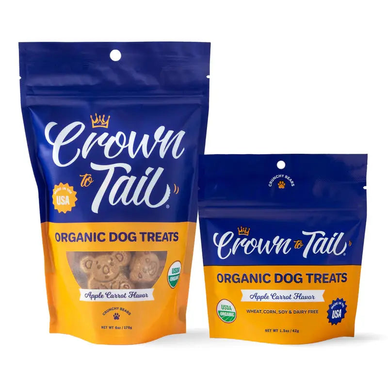 Crown to Tail Organic Apple Carrot Crunchy Dog Treats Crown to Tail