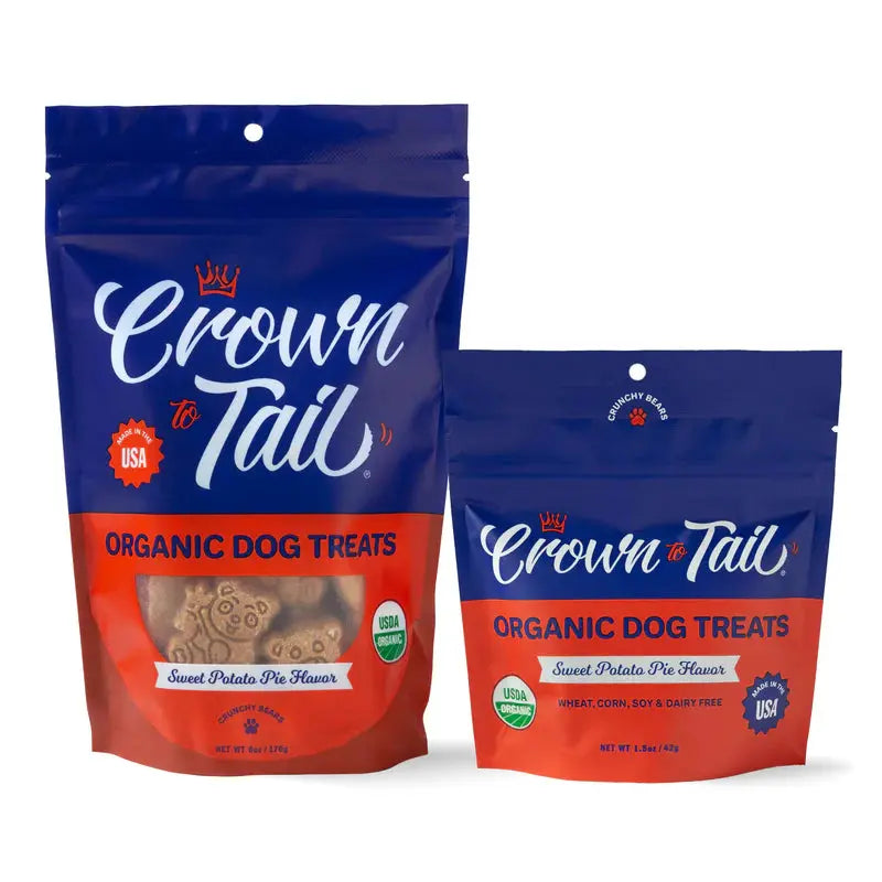 Crown to Tail Organic Sweet Potato Pie Crunchy Dog Treats Crown to Tail