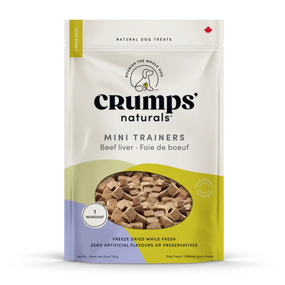 Crumps' Naturals Mini Trainers Freeze Dried Beef Liver Dog Treats Crumps' Naturals