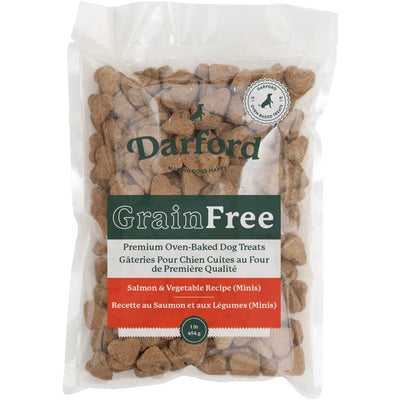 Darford Grain Free Salmon & Vegetable Recipe Mini PrePacked Bulk Dog Treats 9 / 1 lb Darford