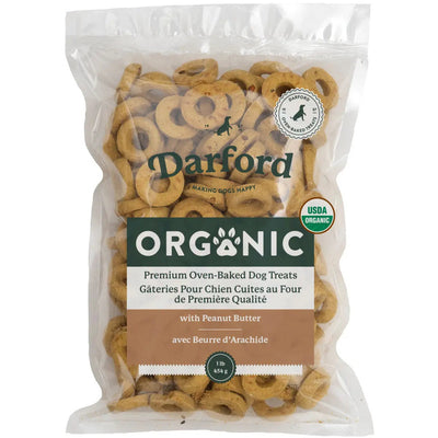 Darford Organic Peanut Butter Dog Treats PrePacked Bulk 6 / 1 lb Darford