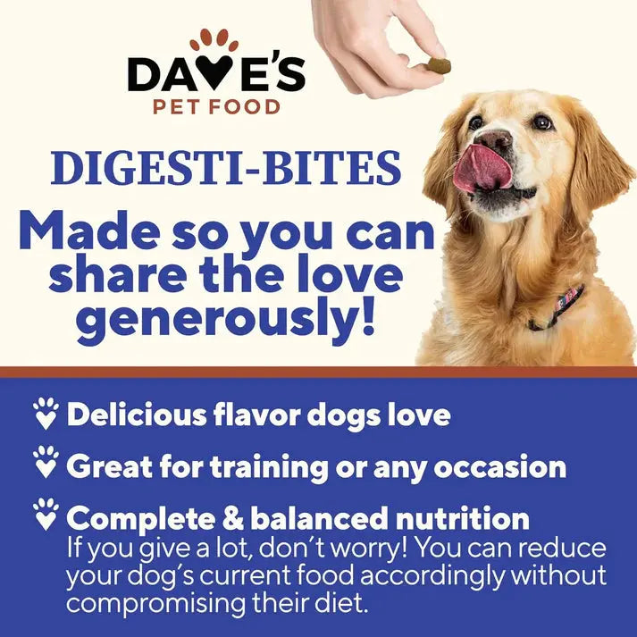 Dave's Digesti-Bites Beef, Rice & Pumpkin Freeze-Dried Dog Treats Dave's Pet Food