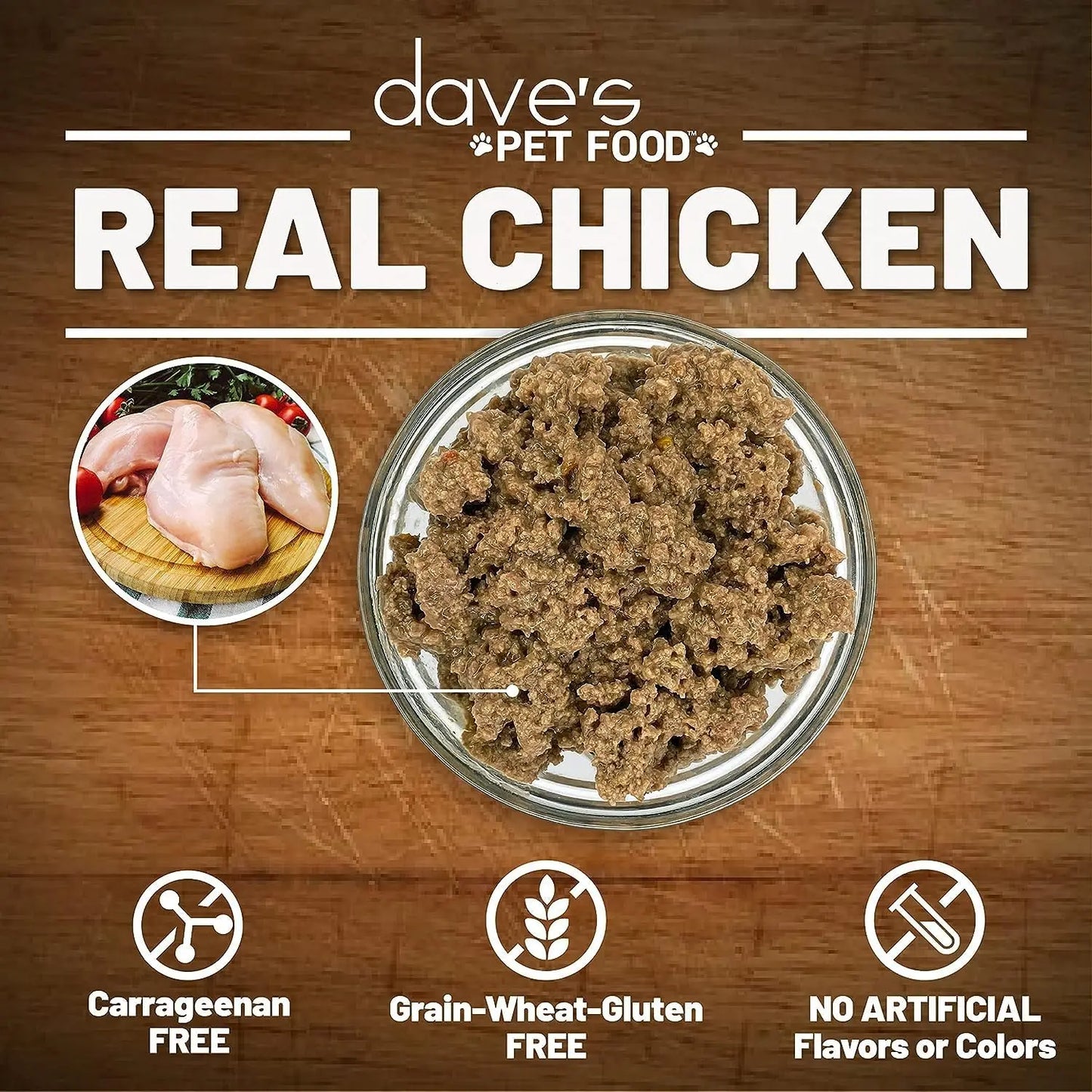 Dave's Pet Food Naturally Healthy Chicken Dinner Grain-Free Wet Cat Food 22oz/ 12ct Dave's Pet Food