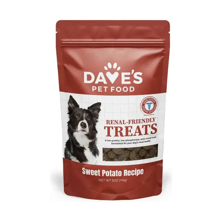 Dave's Pet Food Renal-Friendly Sweet Potato Grain-Free Soft & Chewy Dog Treats 5oz Dave's Pet Food